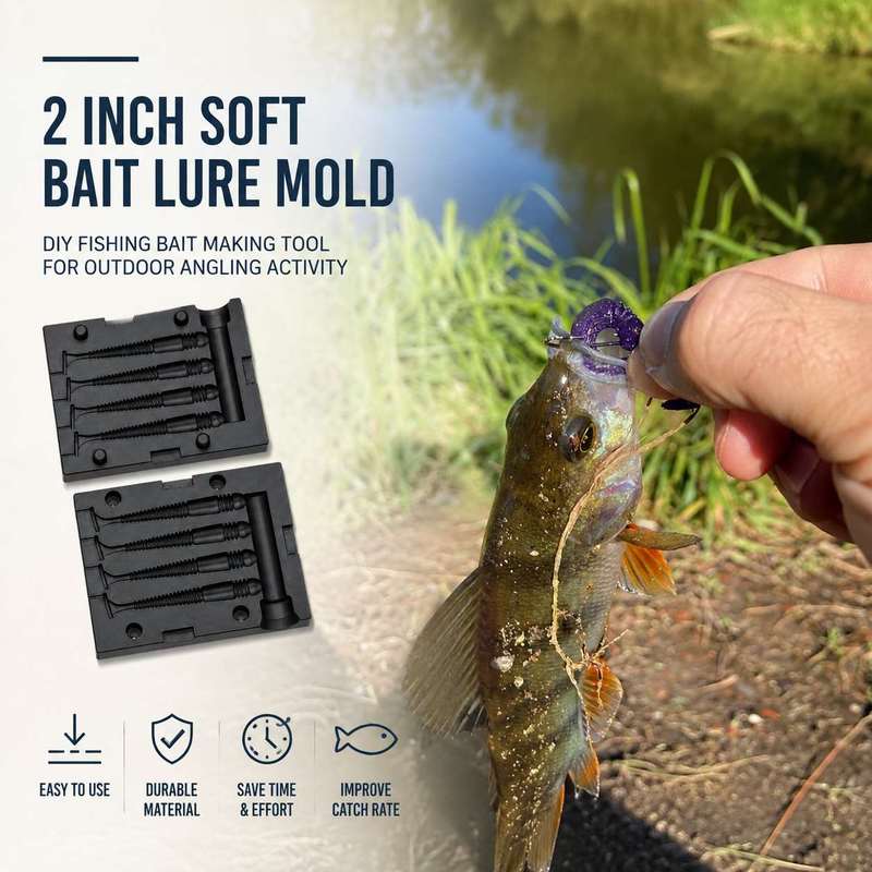 Fishing Lure Accessories - 2 Inch Soft Bait Lure Mold
