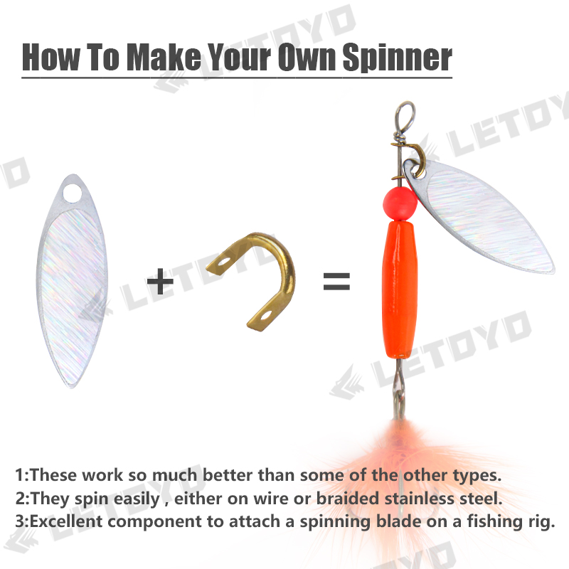 LETOYO 100pcs Folded Clevises  - огляд і ціна Fishing Lure Spinnerbait